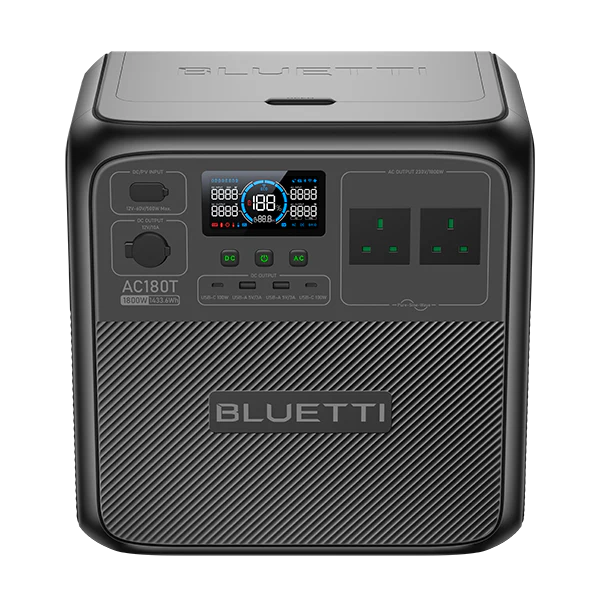 BLUETTI AC180T Solar Portable Power Station | 1,800W 1,433Wh - Image 3