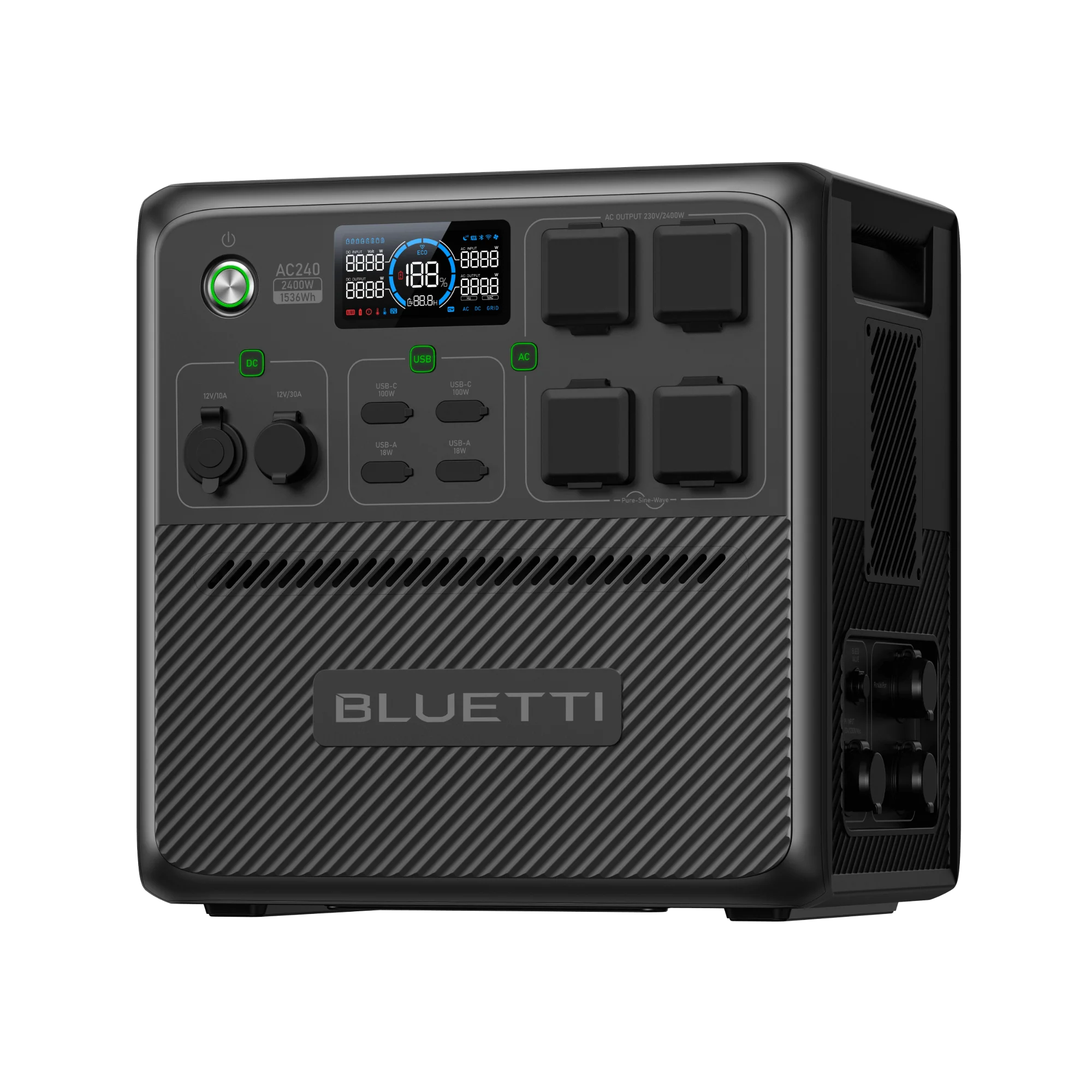 BLUETTI AC240 Portable Power Station | 2,400W 1,536Wh - Image 3