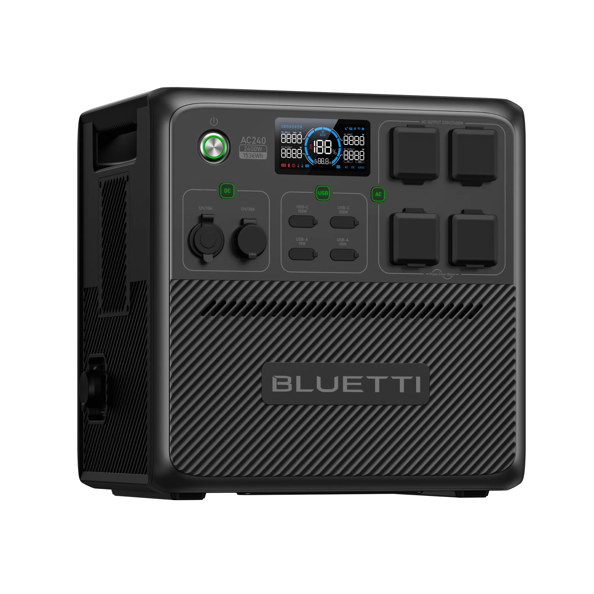 BLUETTI AC240 Portable Power Station | 2,400W 1,536Wh - Image 4