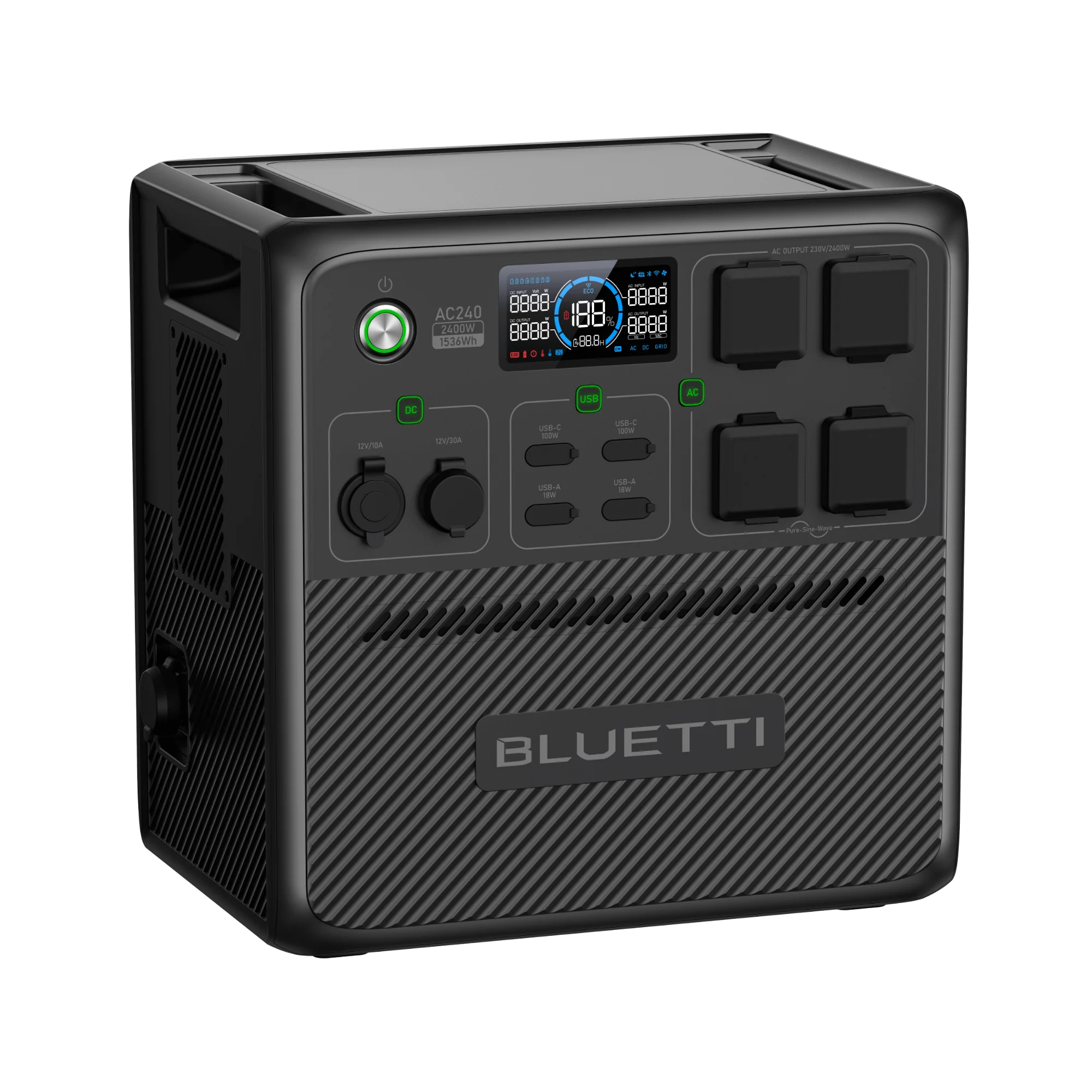 BLUETTI AC240 Portable Power Station | 2,400W 1,536Wh - Image 8