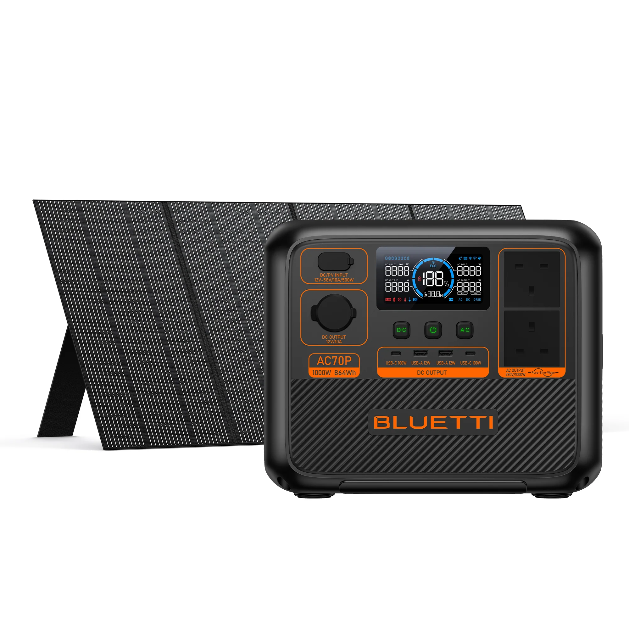 BLUETTI AC70P Portable Power Station | 1,000W 864Wh - Image 7