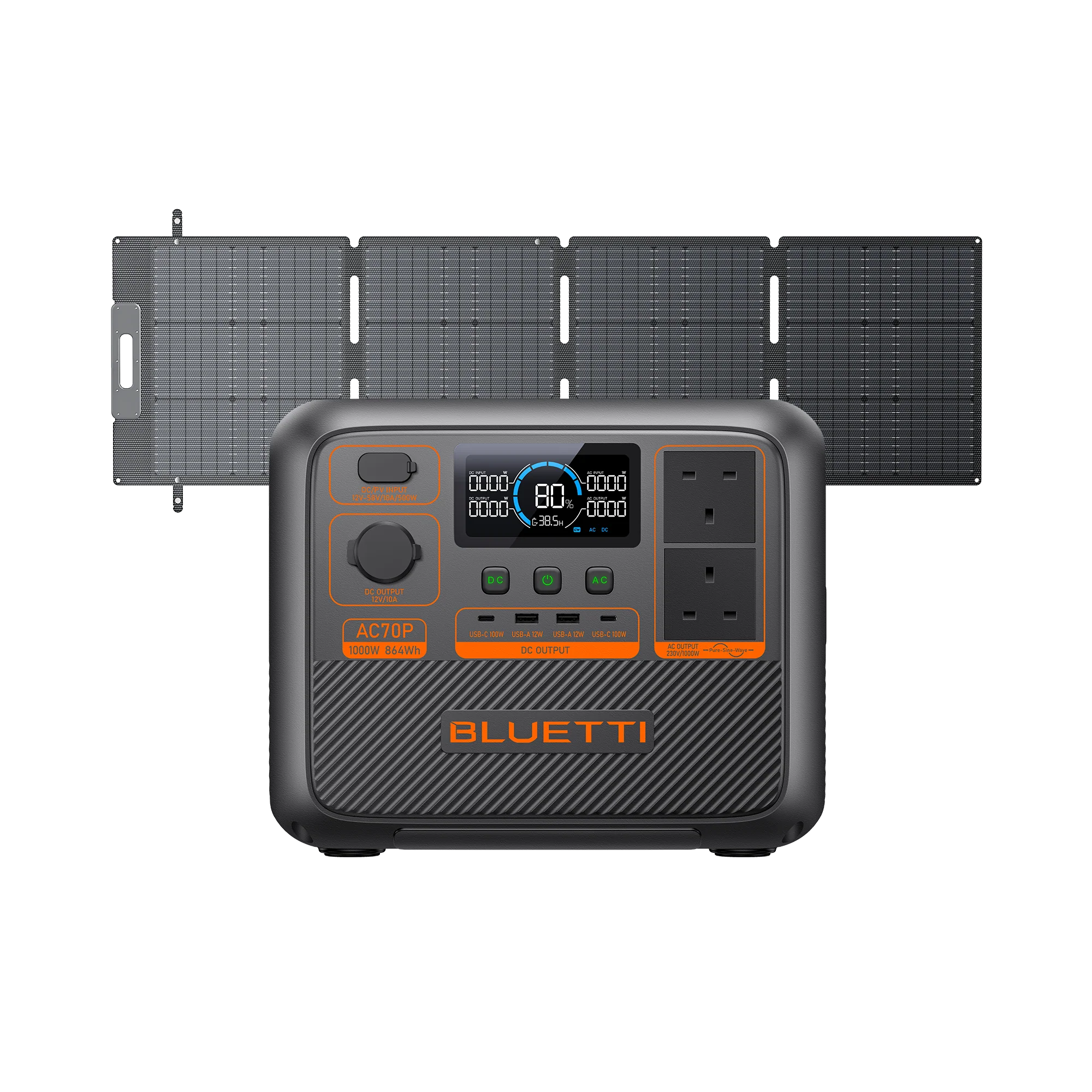 BLUETTI AC70P Portable Power Station | 1,000W 864Wh - Image 9