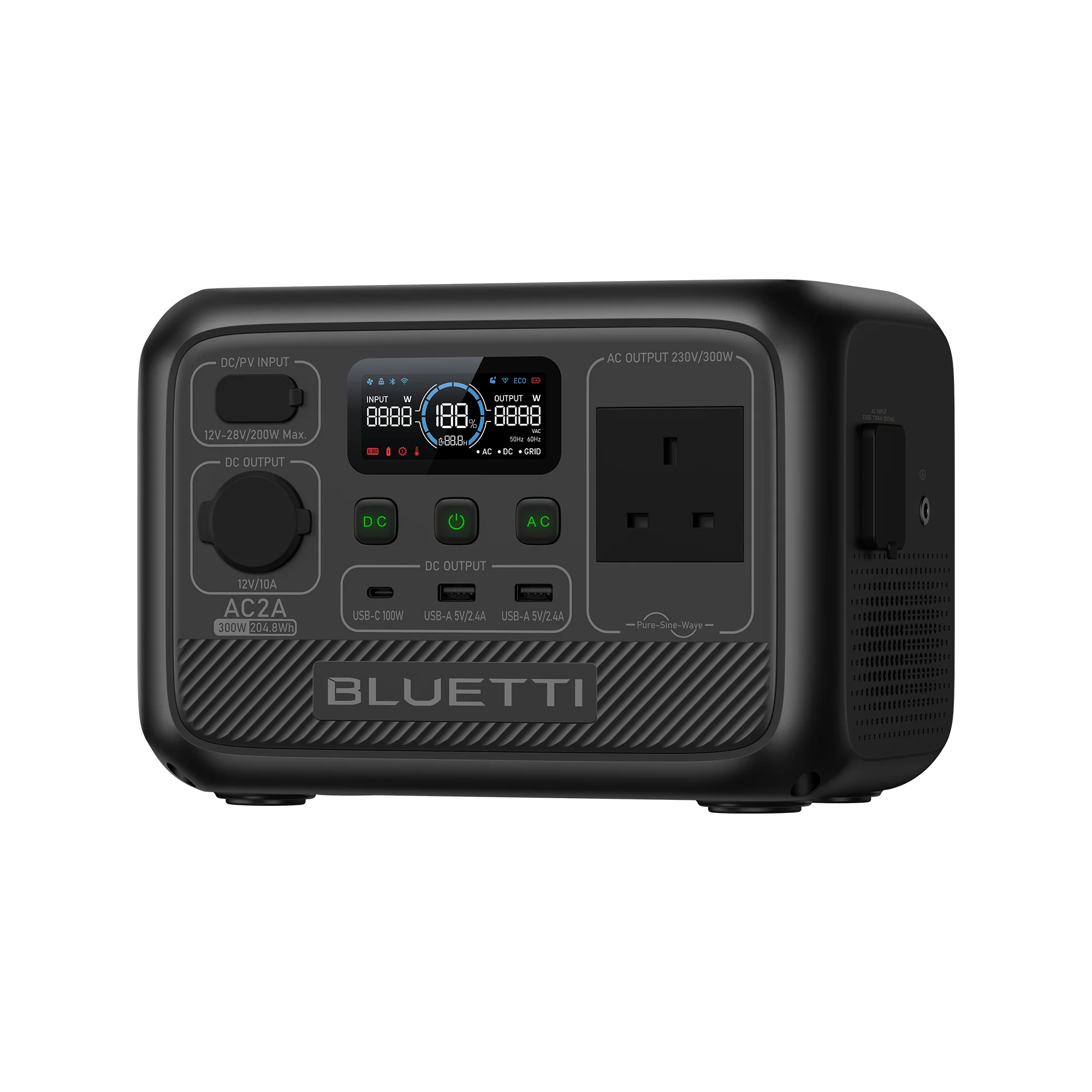 BLUETTI AC2A Portable Power Station | 300W 204Wh - Image 3