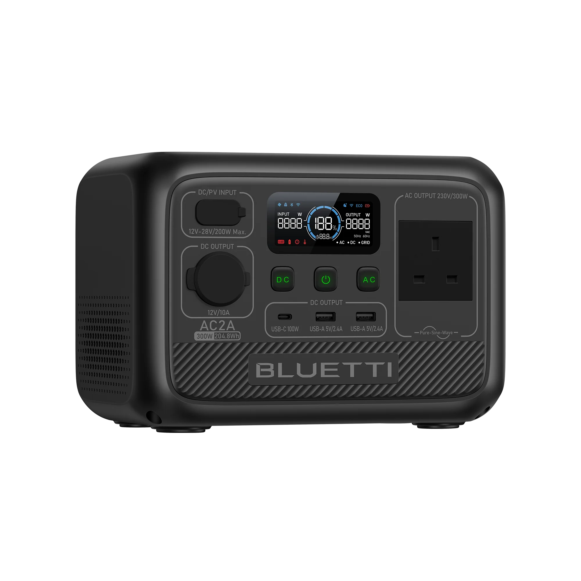 BLUETTI AC2A Portable Power Station | 300W 204Wh - Image 4
