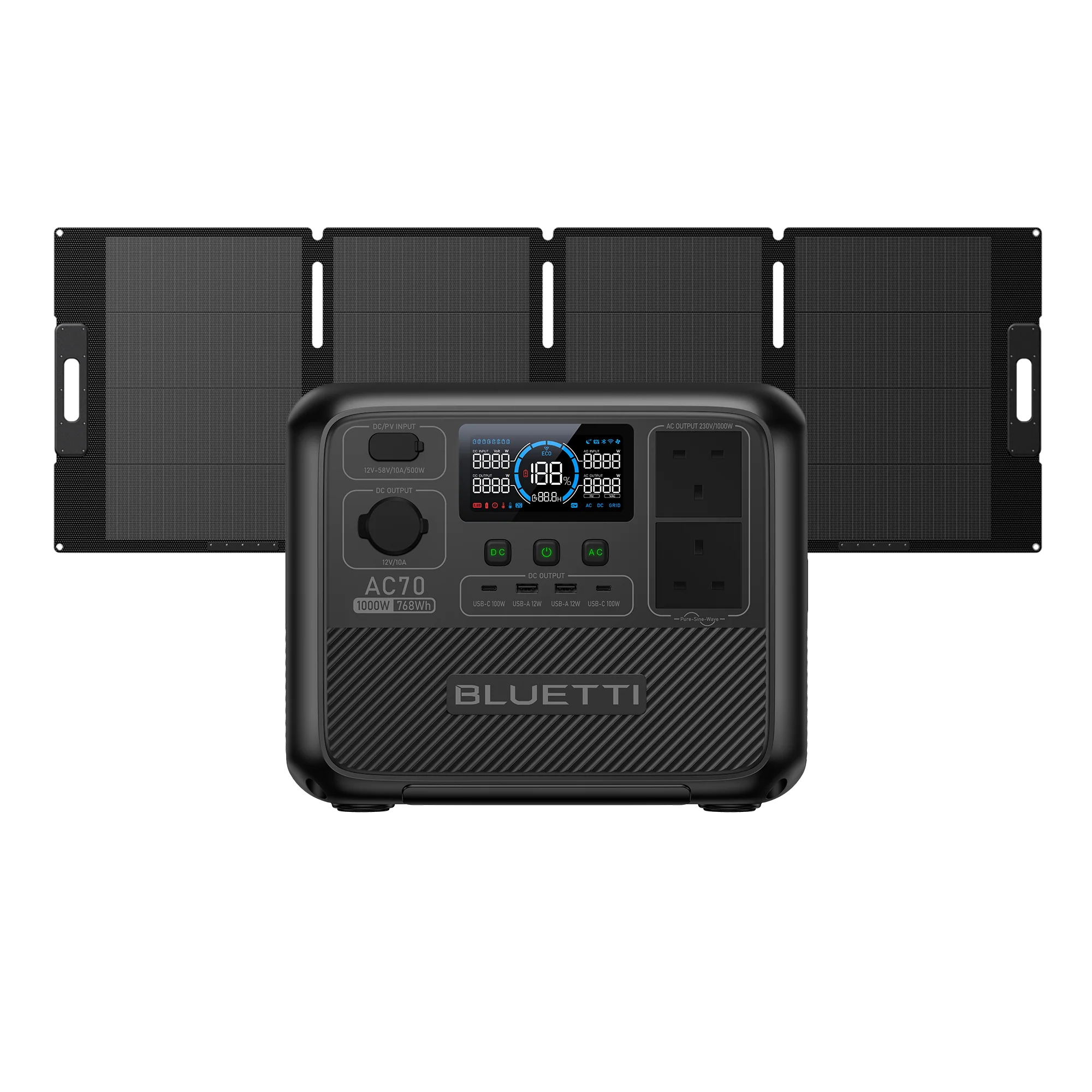 BLUETTI AC70 Portable Power Station | 1,000W 768Wh - Image 10