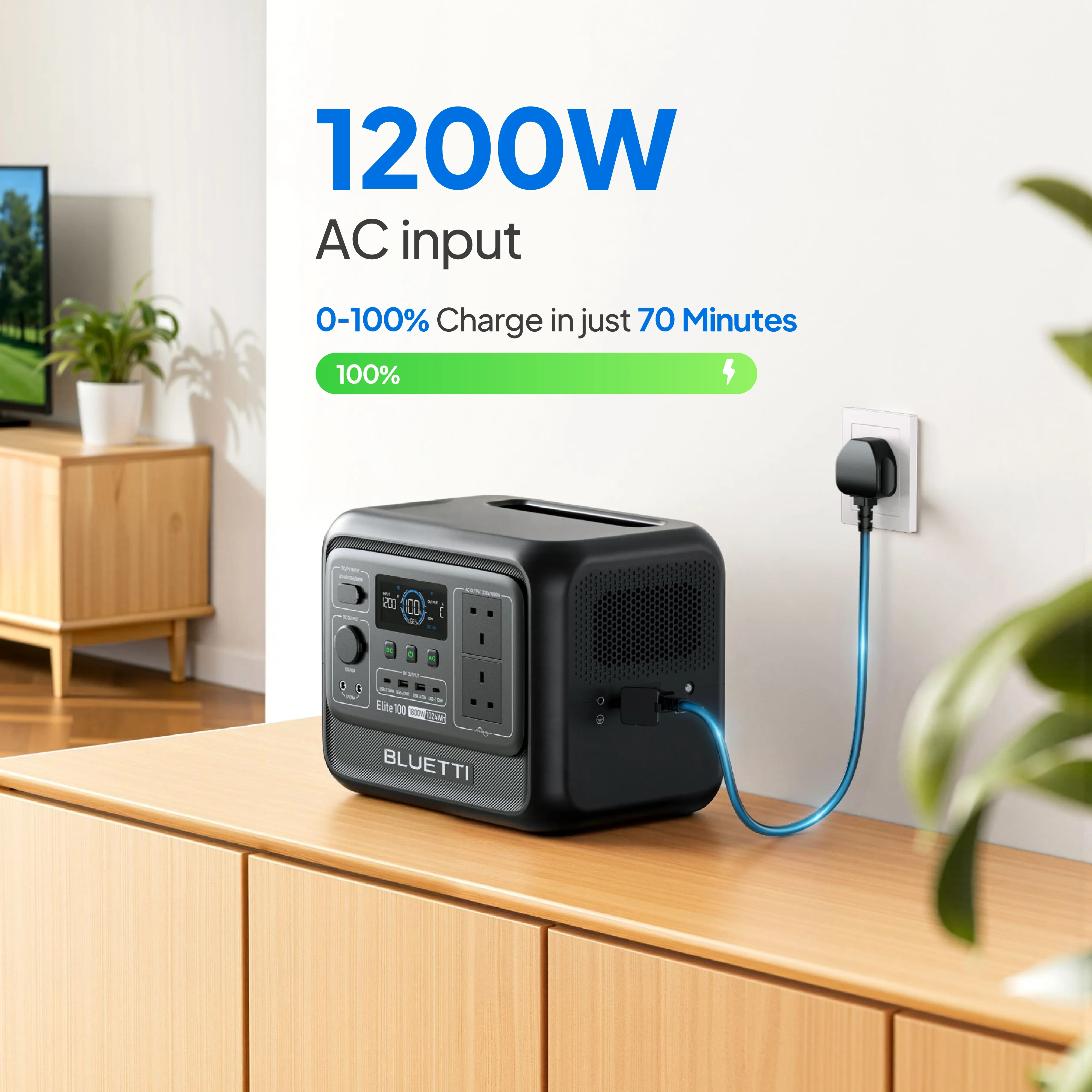 BLUETTI Elite 100 V2 Portable Power Station | 1,024Wh 1,800W - Image 11
