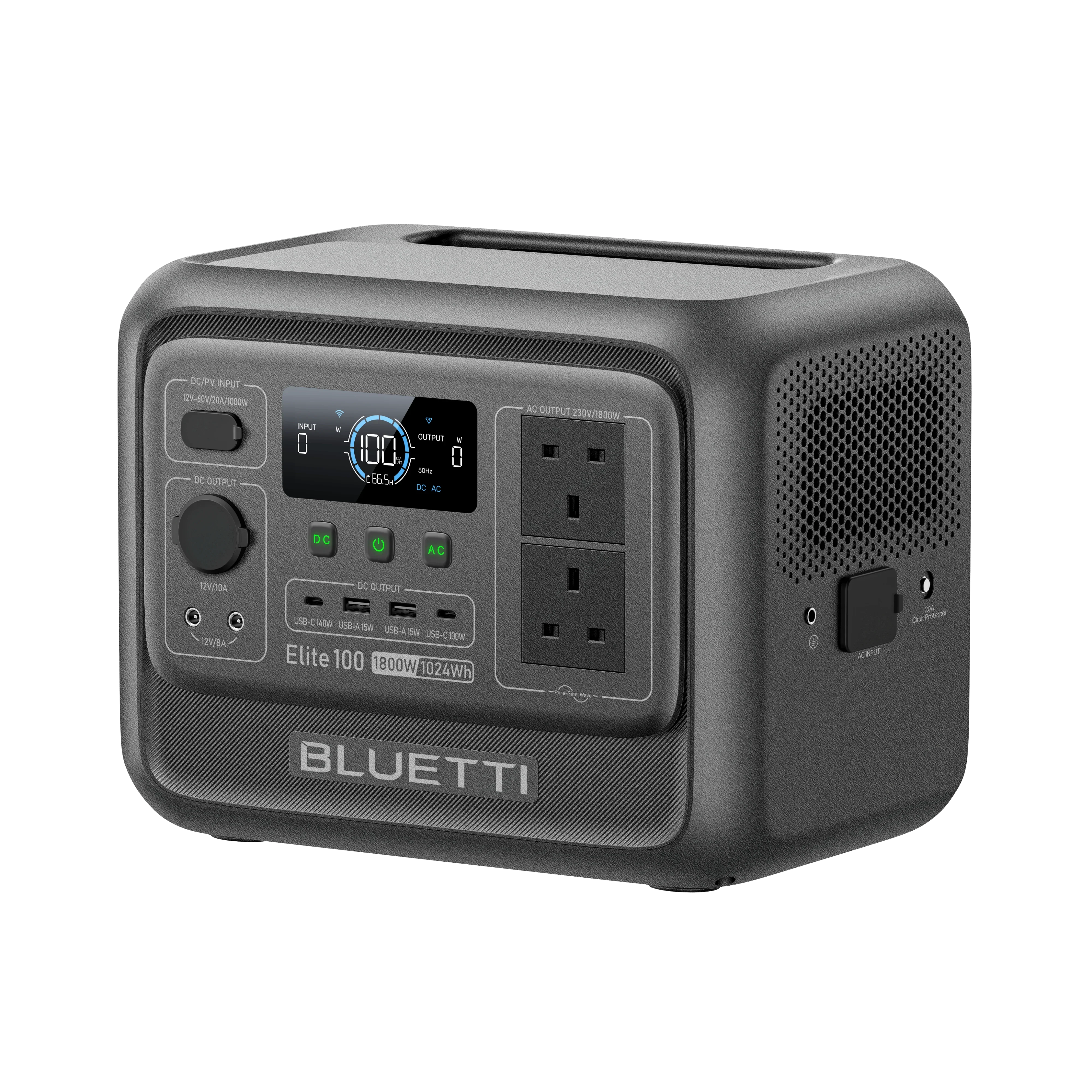 BLUETTI Elite 100 V2 Portable Power Station | 1,024Wh 1,800W - Image 4