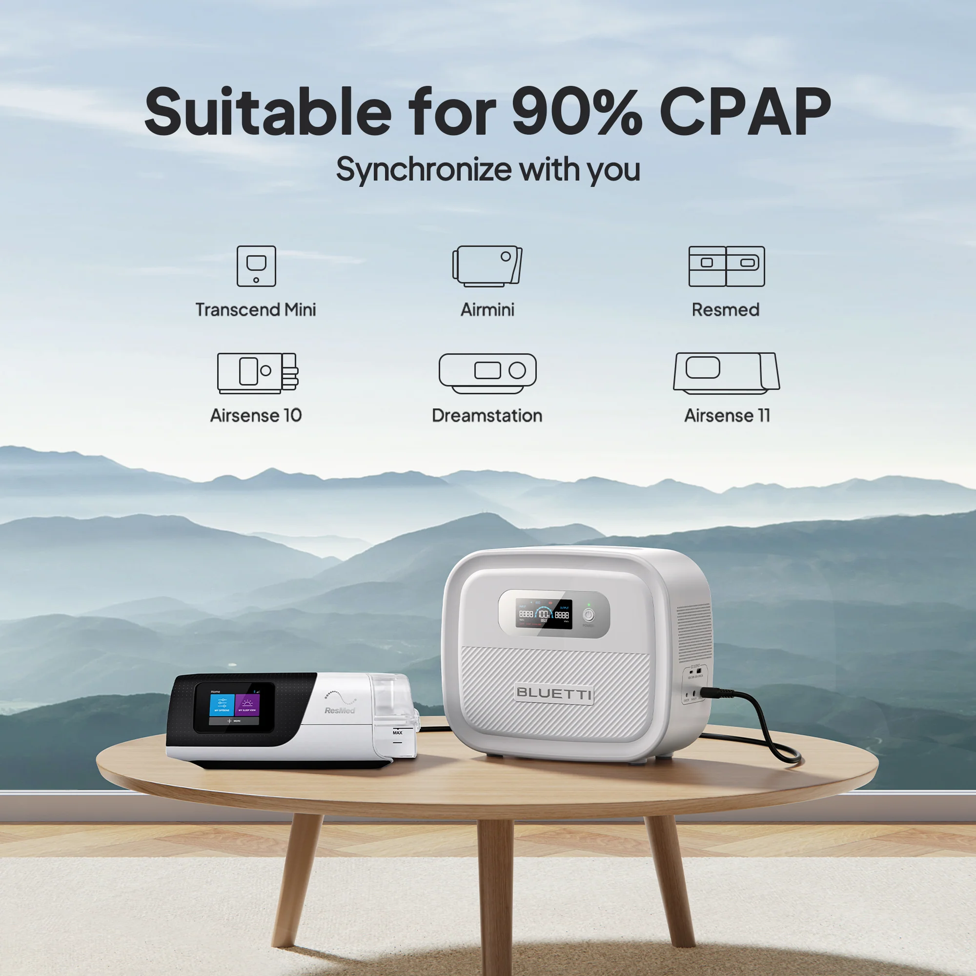 BLUETTI X60 614Wh CPAP Power Bank For Camping/Travel/Emergency - Image 8
