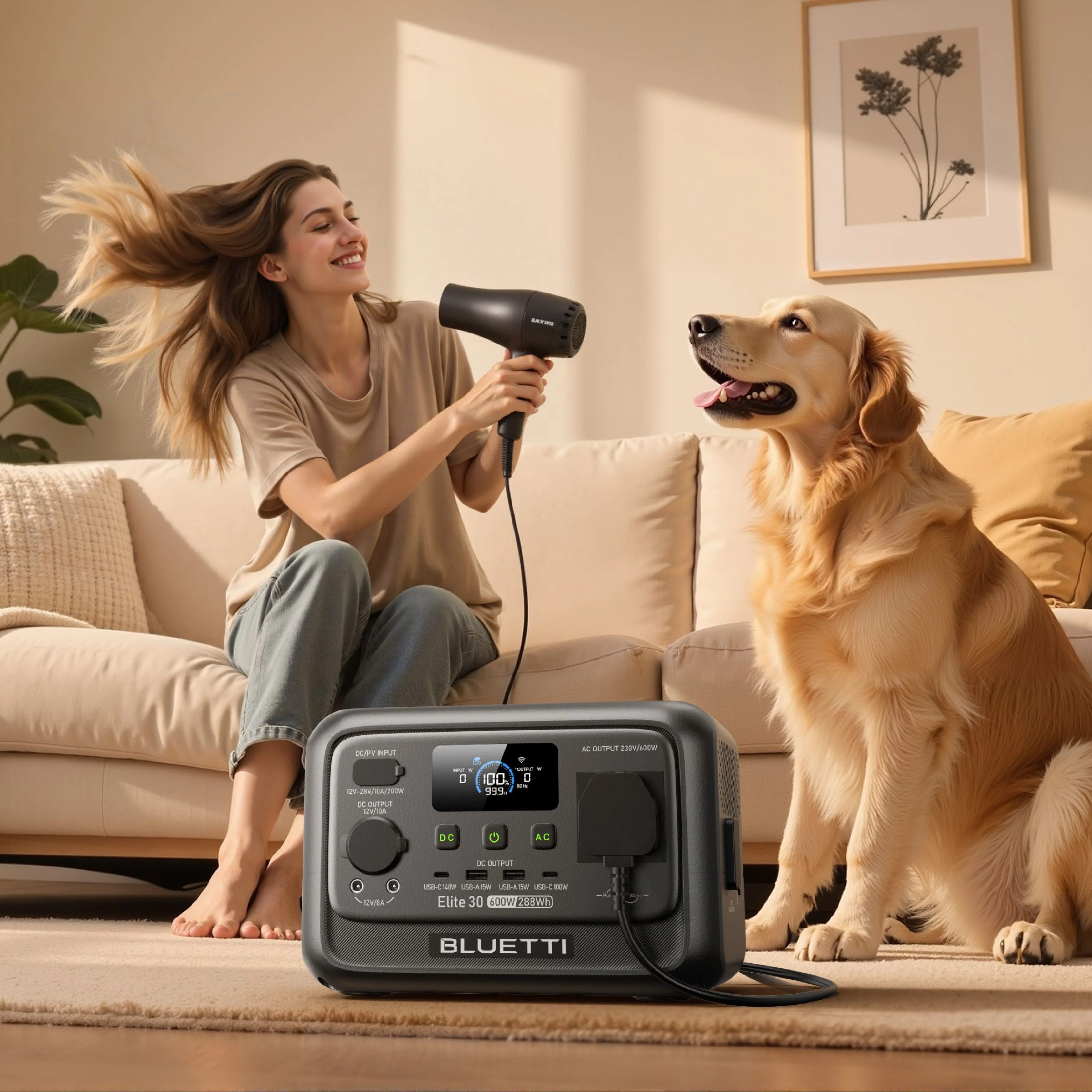 BLUETTI Elite 30 V2 Portable Power Station | 600W 288Wh - Image 11