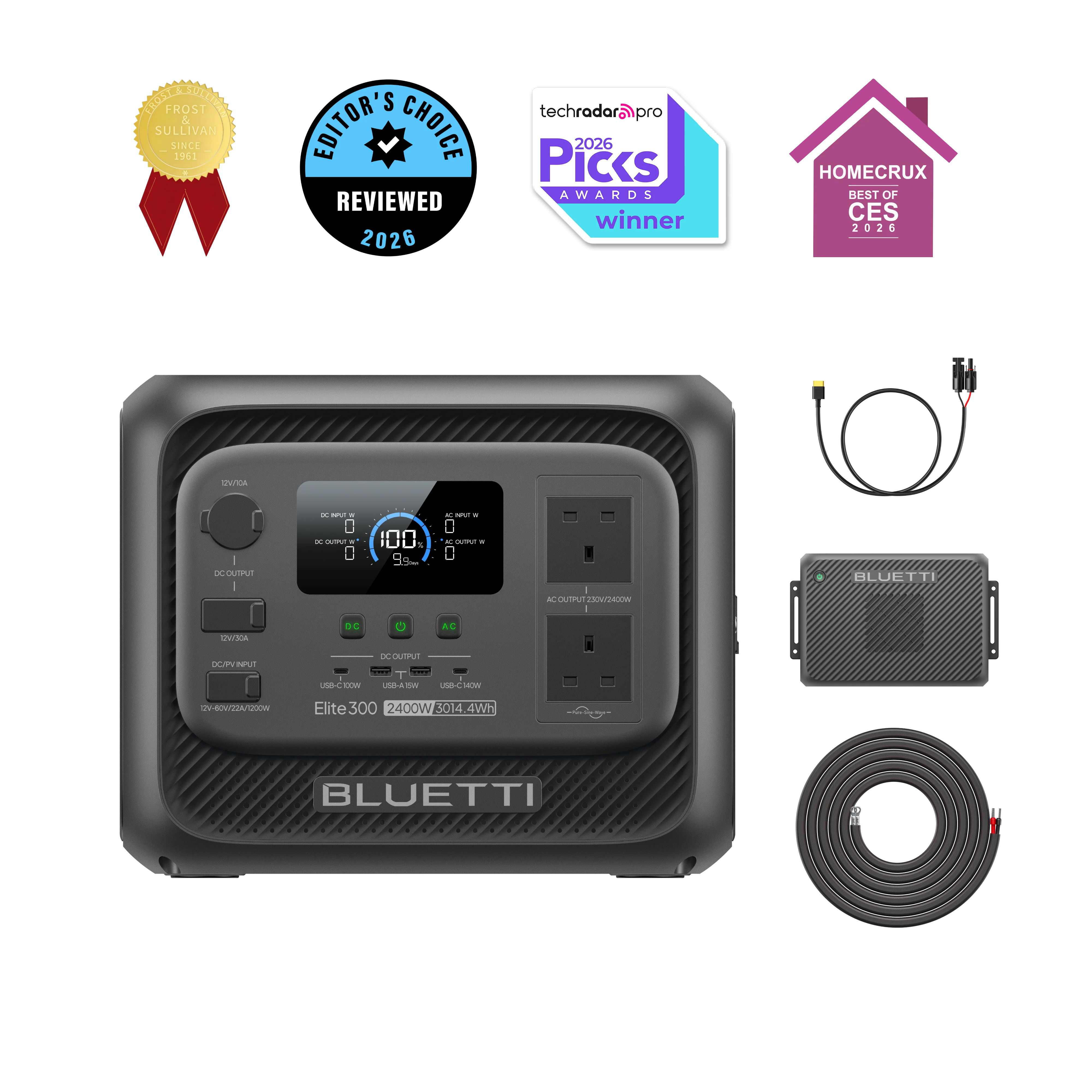 BLUETTI Elite 300 Portable Power Station | 2,400 W 3,014.4 Wh - Image 8